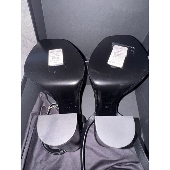 SAINT LAURENT platz 105mm Platform Sandal black 38 - Picture 9 of 11